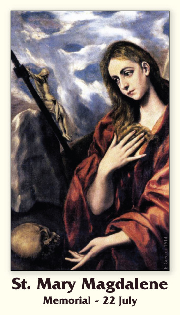 ST. MARY MAGDALENE PRAYER CARD